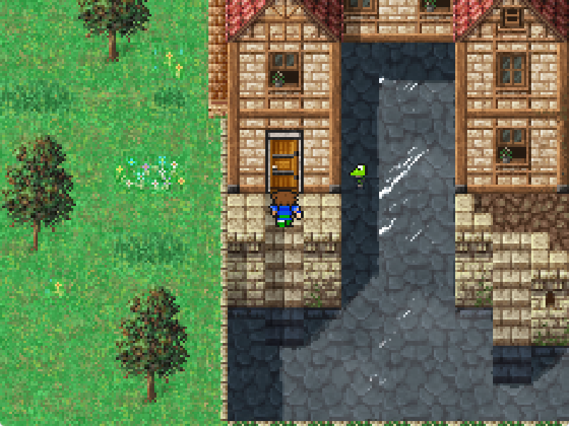 ウォルスの町の民家